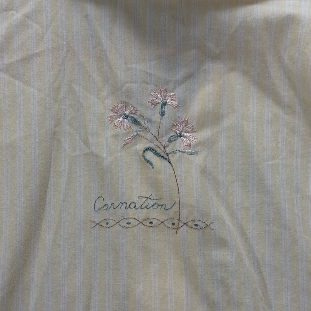 Vintage Napa Valley Cottagecore Floral Button Up Shirt Sz L Embroidered Pastel - Picture 10 of 10